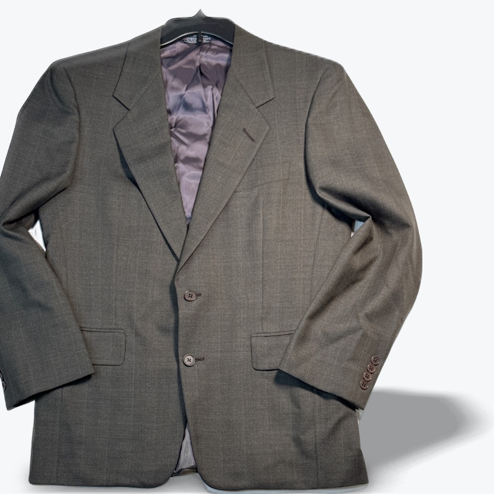 Gieves & Hawkes Wool Blazer Grey Pinstripe Savile Row London Mens 42R